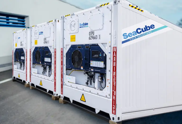 Refrigeration containers on site to be used